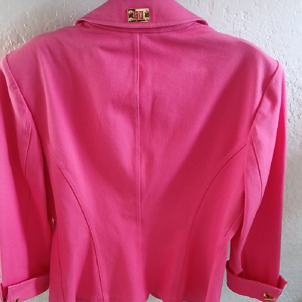 St. John Sport by Marie Gray Pink Blazer Jacket - Picture 2 of 6
